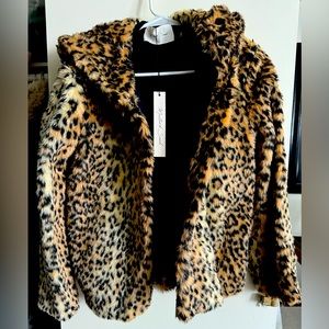 Mustard seed leopard jacket